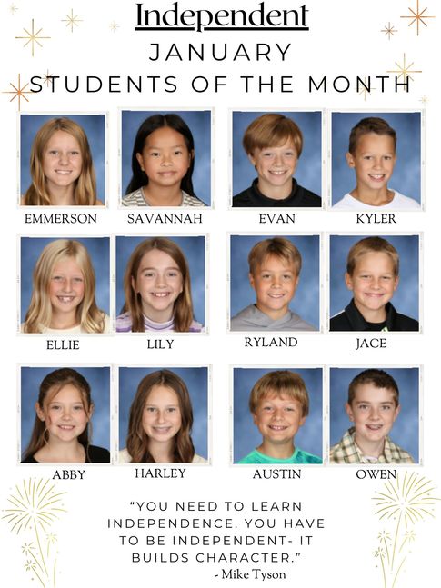 DIS Students of the Month 